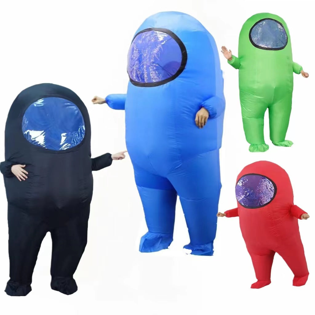 Erwachsene unisex Aufblasbarer Astronautenanzug Cosplay Kostüm Halloween Karneval Party Anzug aufblasbar Kostüm