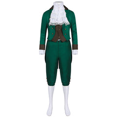 Herren Steampunk St. Patrick's Day Retro Cosplay Kostüm Outfits Halloween grün Karneval Anzug