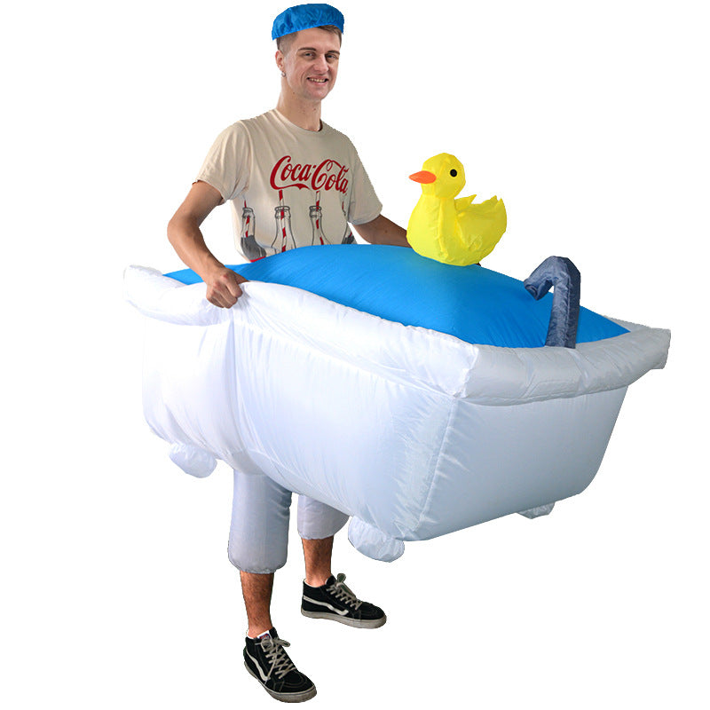 Aufblasbare Fettkostüm Clown Pirat Anzug Halloween Cosplay Kostüm
