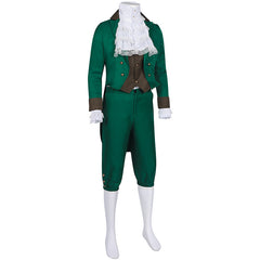 Herren Steampunk St. Patrick's Day Retro Cosplay Kostüm Outfits Halloween grün Karneval Anzug