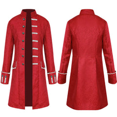 Herren Mittelalterliche Gothic Viktorianischer bridgeton Herren Mantel Cosplay Kostüm Halloween Karneval Party Anzug Steampunk