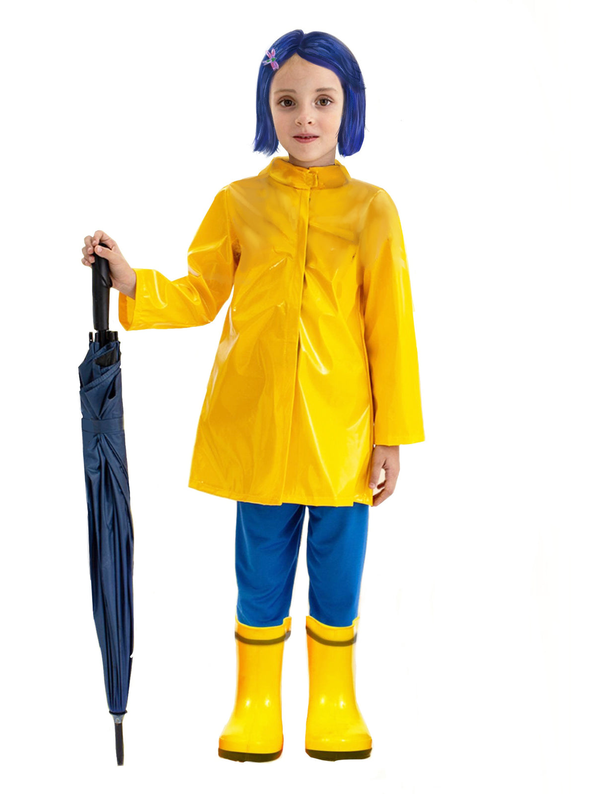 Kinder Mädchen Coraline und die geheime Tür Cosplay Kostüm Outfits Halloween Karneval Outfit
