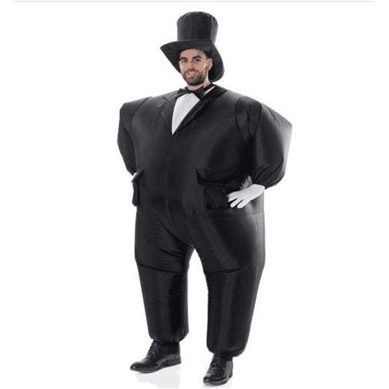 Aufblasbare Fettkostüm Clown Pirat Anzug Halloween Cosplay Kostüm