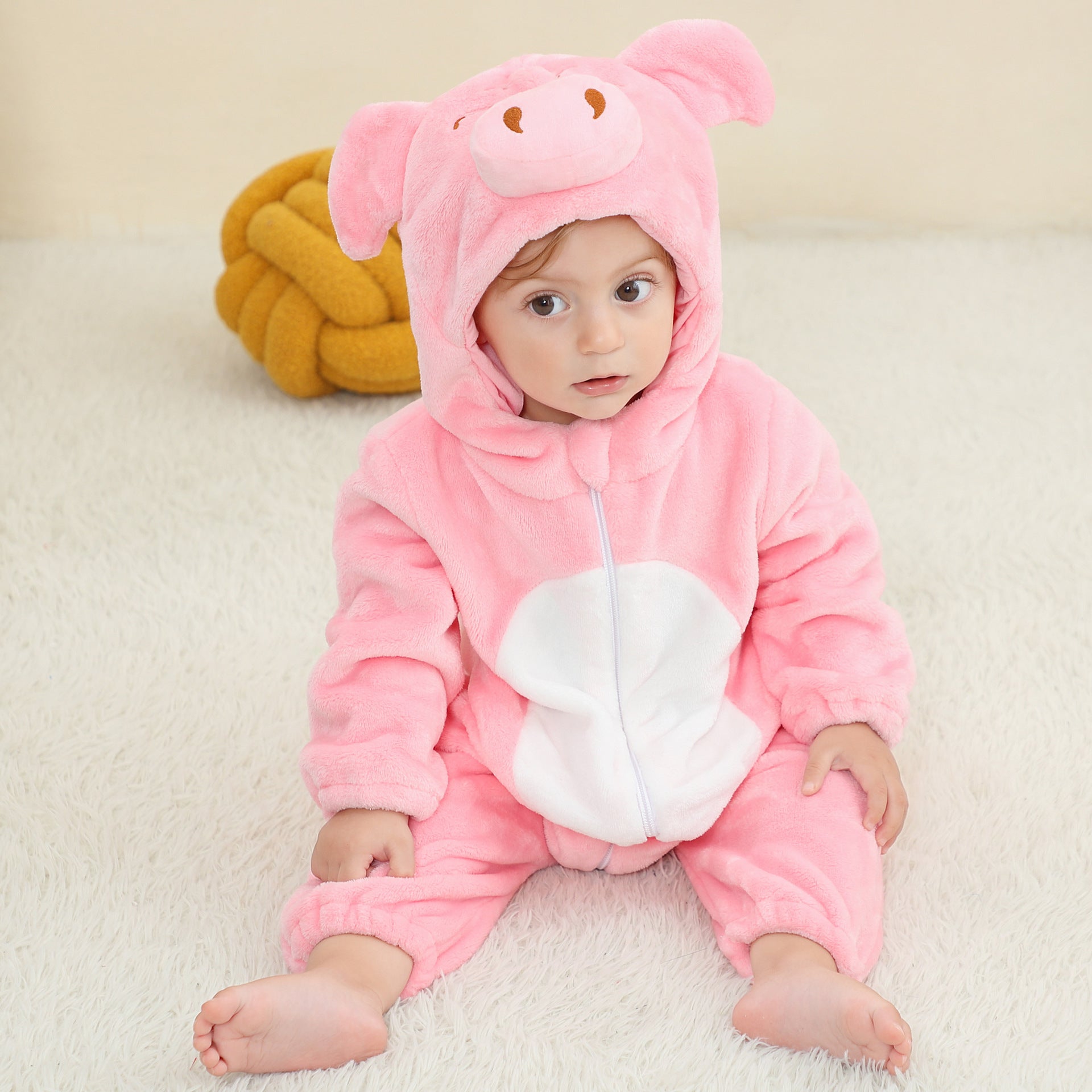 Kinder Tier Kostüm Onesie Krabbelanzug Baby plus Größe Krabbelanzug Säugling Flanell Krabbelanzug