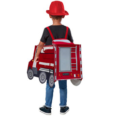 Kinder Feuerwehrmann Feuerwehrauto Cosplay Kostüme Kindergarten Kindertag und Halloween-Auftrittsoutfits