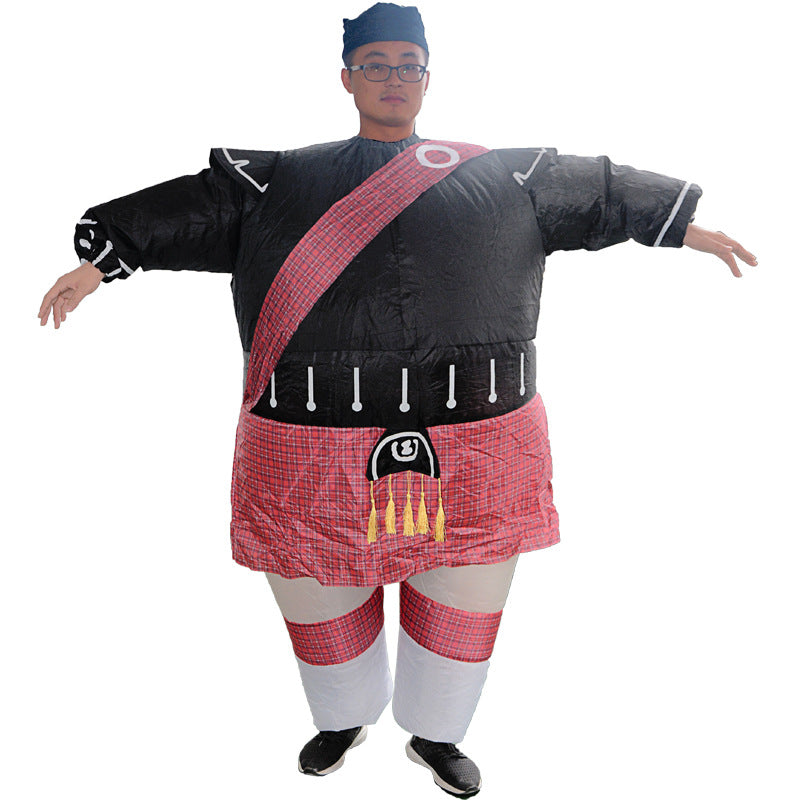 Aufblasbare Fettkostüm Clown Pirat Anzug Halloween Cosplay Kostüm