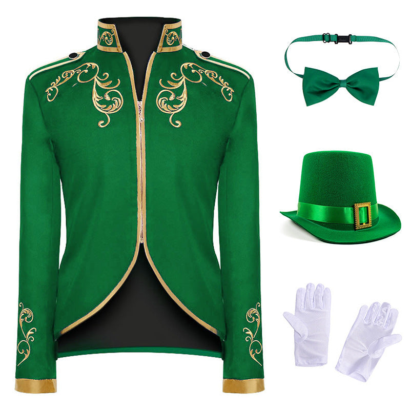 Herren St. Patrick's Day Top Cosplay Kostüm Outfits Halloween Karneval Anzug