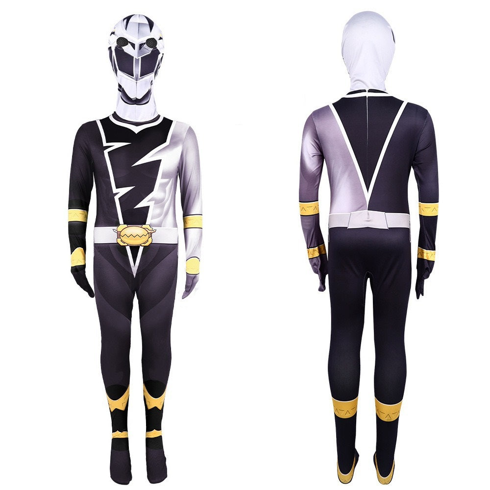 Kinder Mighty Morphin Power Rangers Cosplay Kostüm Halloween Karneval Jumpsuit