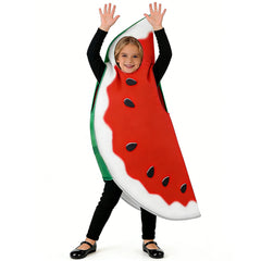 Kinder Lustige Wassermelonen-Cosplay-Kostüme Sommerliche Obst-Mottoparty-Outfits Kostüme für den Kindertag und Halloween
