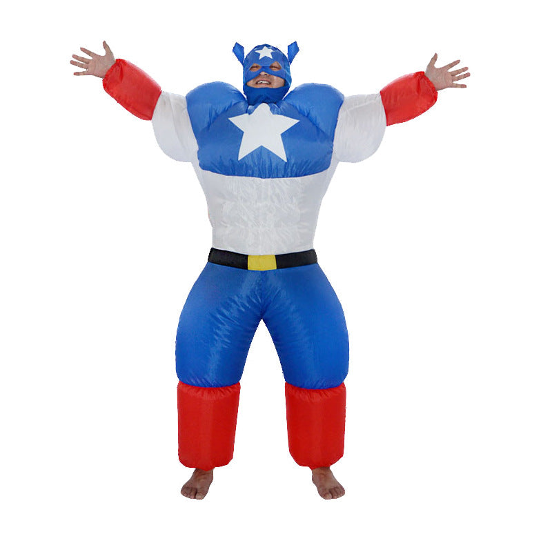 Aufblasbare Fettkostüm Clown Pirat Anzug Halloween Cosplay Kostüm