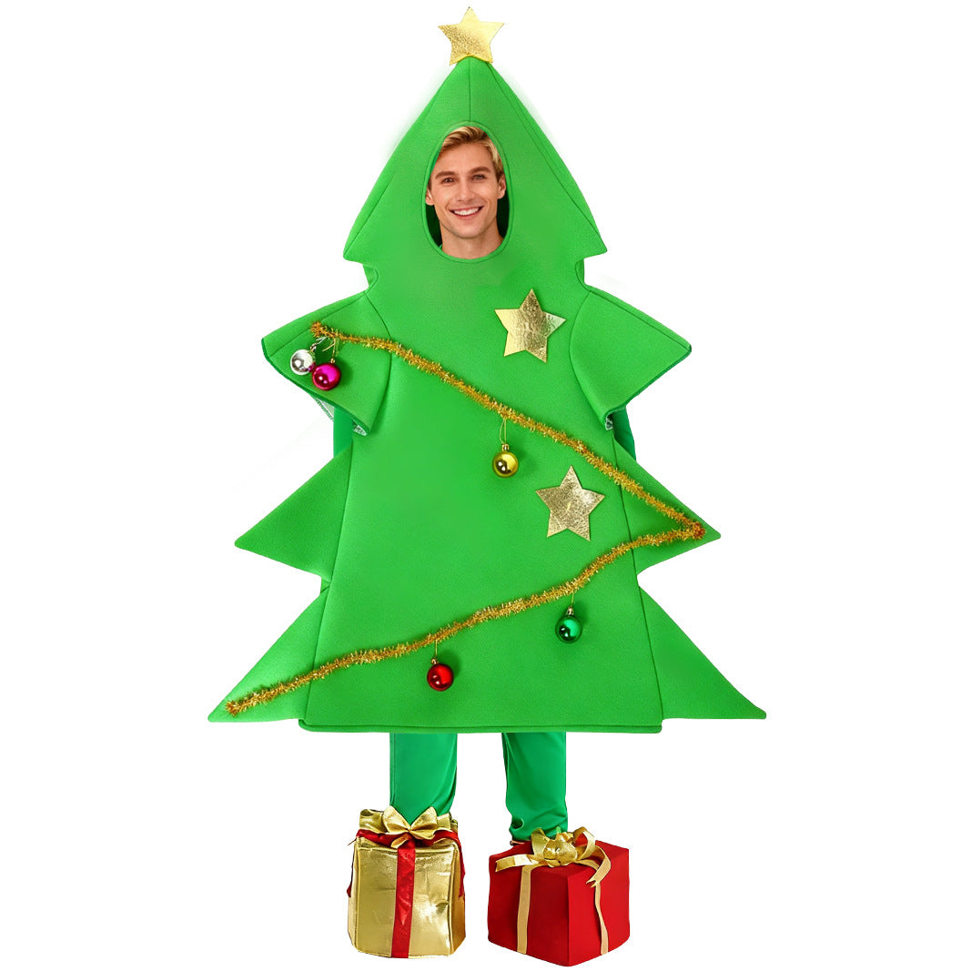 Kinder Weihnachtsbaum Cosplay Halloween Kostüm Weihnachtskostüme für Familiengruppen
