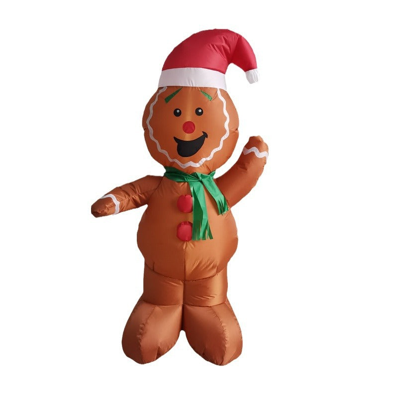 Weihnachten Aufblasbarer Schneemann Glühende Hofdekoration Aufblasbare Dekoration Weihnachtsparty Schneeflockenformen Weihnachtsdeko