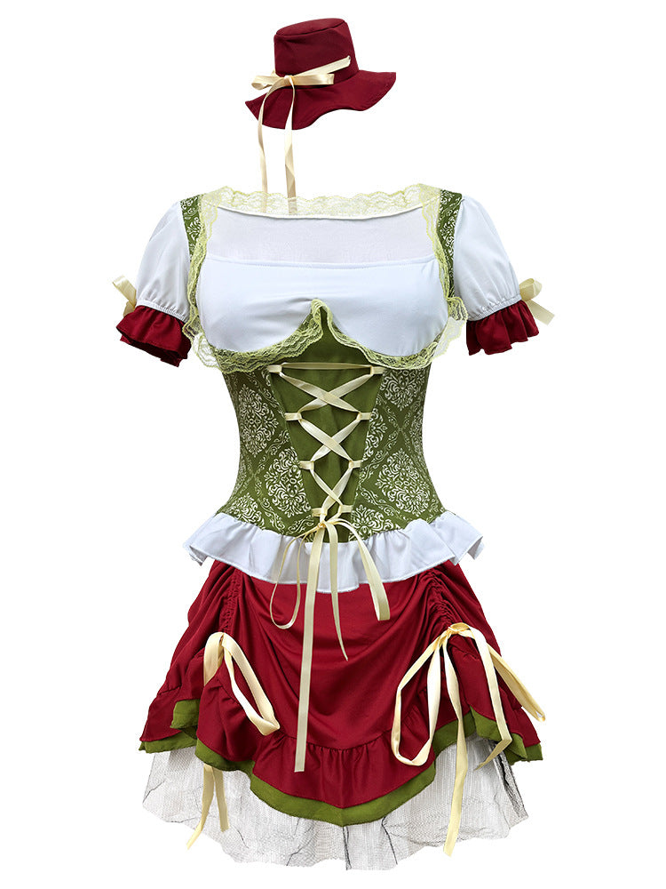 Damen Oktoberfest München Bierfest Kleid Halloween Karneval Party Anzug