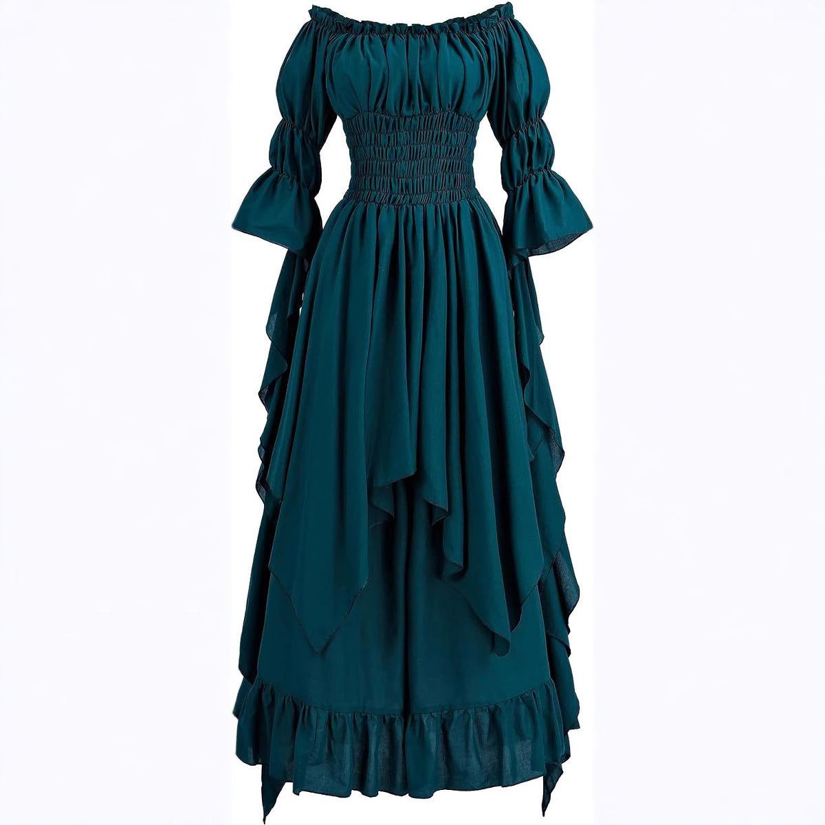 Damen Mittelalterliche Halloween cos Revival Kleider Riemchen Korsett Hof Stil Kleider