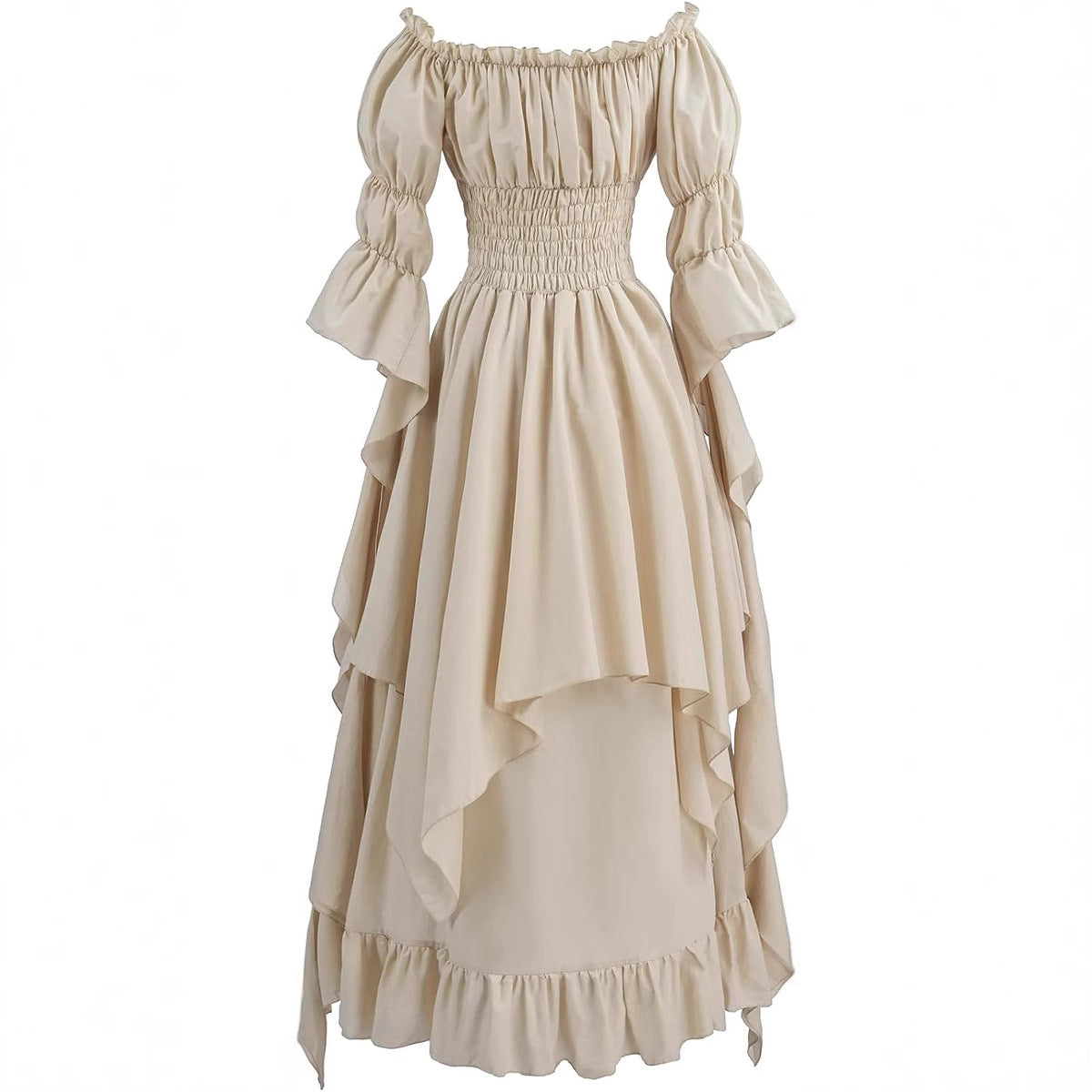 Damen Mittelalterliche Halloween cos Revival Kleider Riemchen Korsett Hof Stil Kleider
