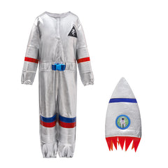 Kinder Astronaut Cosplay Kostüm Outfits Halloween Karneval Anzug