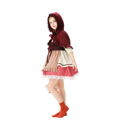 Kinder Mädchen Halloween Rotkäppchen Kleid Cosplay Kostüm Outfits Märchen Halloween Karneval Anzug