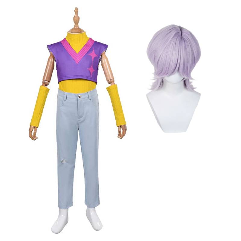 Kpop Demon Hunters Cosplay Kostüm Saja Boys Mystery Saja lila Outfits Cosplay