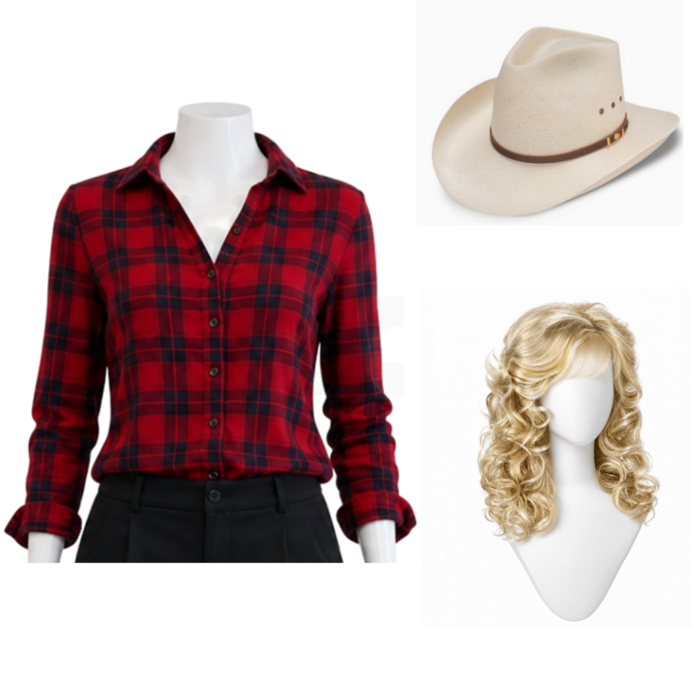 Rhinestone Jake Farris Dolly Parton Aunt Dolly Cosplay Outfit