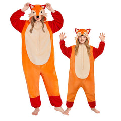 Kinder Bezaubernder Fuchs-Kinderstofftier Schlafanzug einteiliger Pyjama