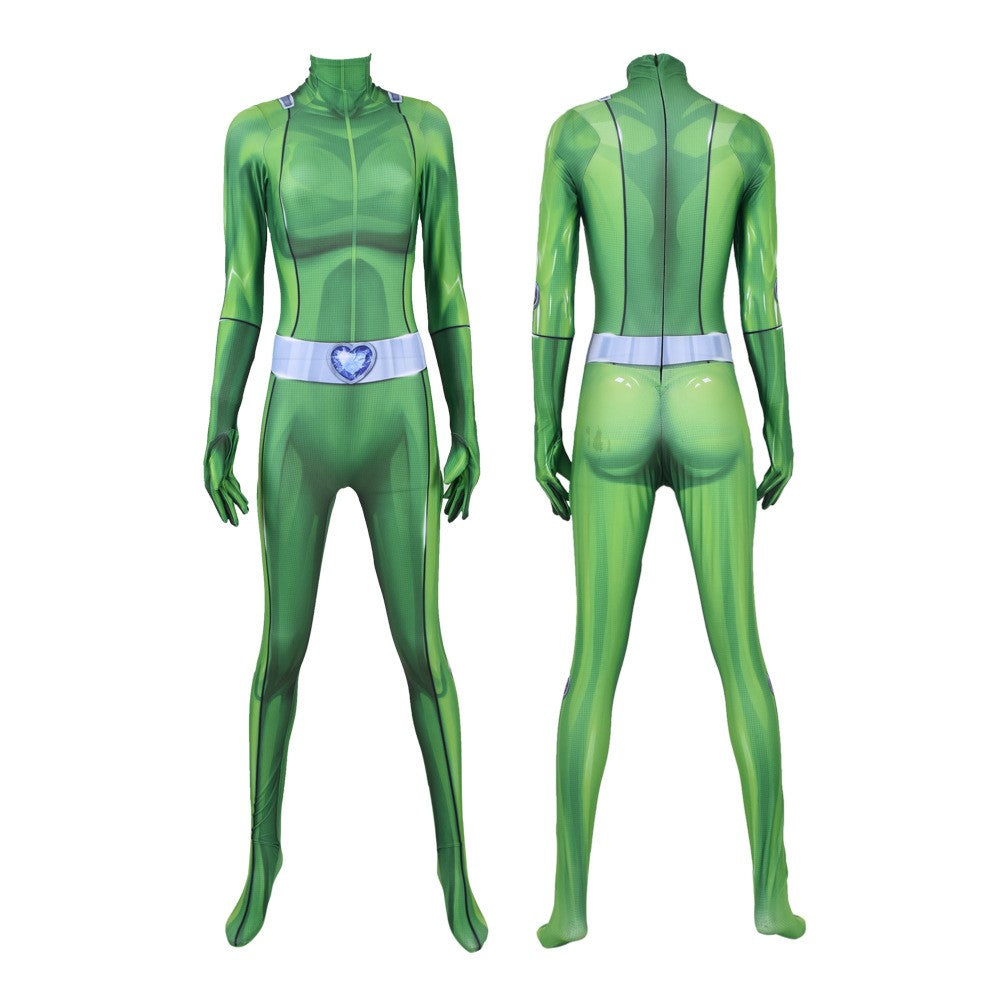 Kinder Mädchen Totally Spies Jumpsuit Halloween Cosplay Kostüm Outfits