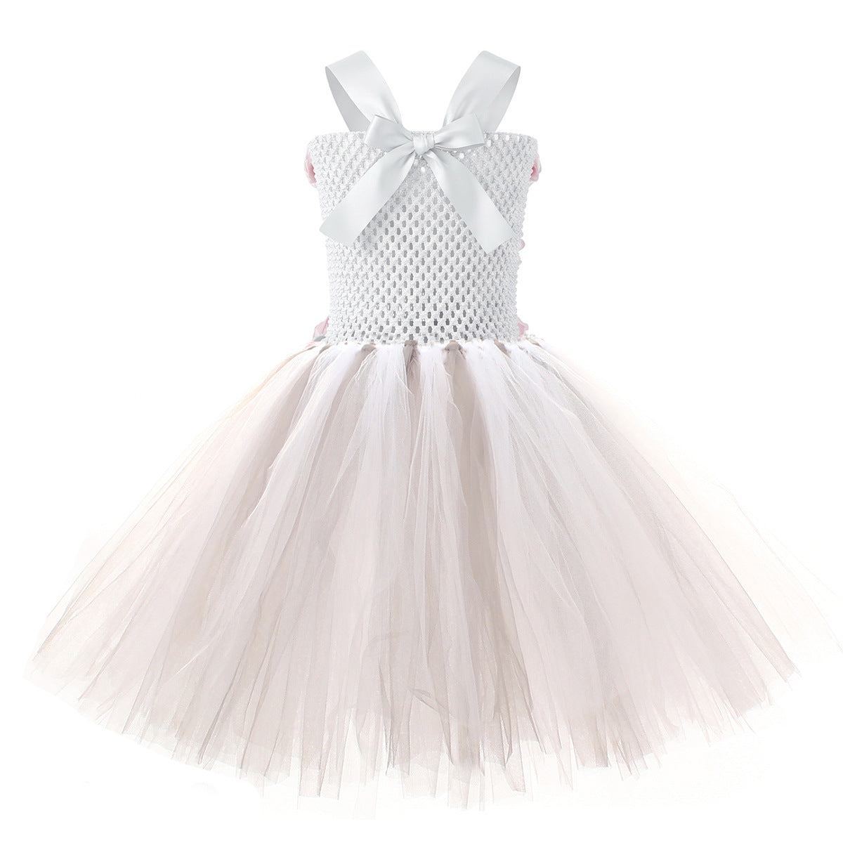 Zombie Braut Kostüm Mädchen – Halloween Tüllkleid mit Blut-Optik, Geisterbraut Tutu Kleid für Kinder