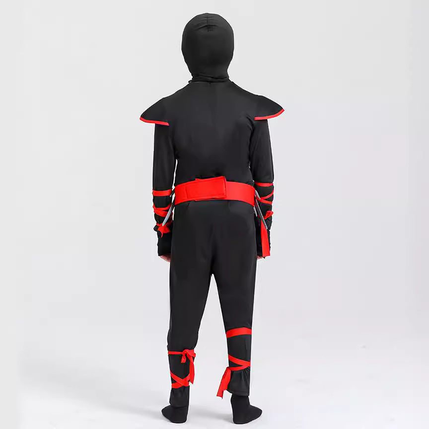 Kinder Ninja Jumpsuit Kostüme Muskelanzug Samurai Performance Kostüme Cosplay Halloween Kostüme