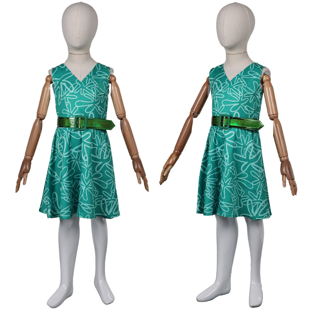 Alles steht Kopf 2 Kinder Mädchen Kleid Ekel Cosplay Kostüm Outfits Halloween Karneval Anzug Sommer Ärmelloses Kleid