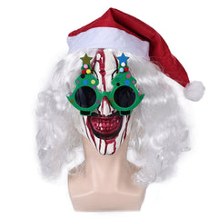 art the clown Halloween Karneval Kostüm Zubehör Christbaumbrille Latex Maske Gläser für den Weihnachtsbaum