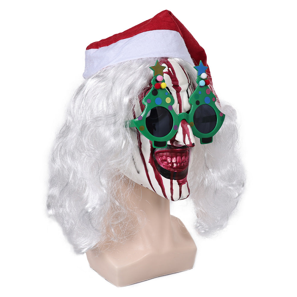 art the clown Halloween Karneval Kostüm Zubehör Christbaumbrille Latex Maske Gläser für den Weihnachtsbaum