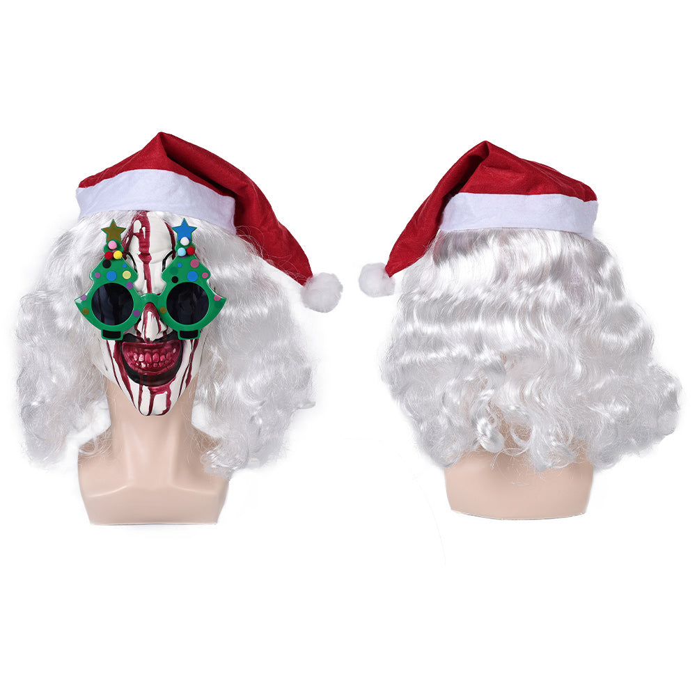 art the clown Halloween Karneval Kostüm Zubehör Christbaumbrille Latex Maske Gläser für den Weihnachtsbaum