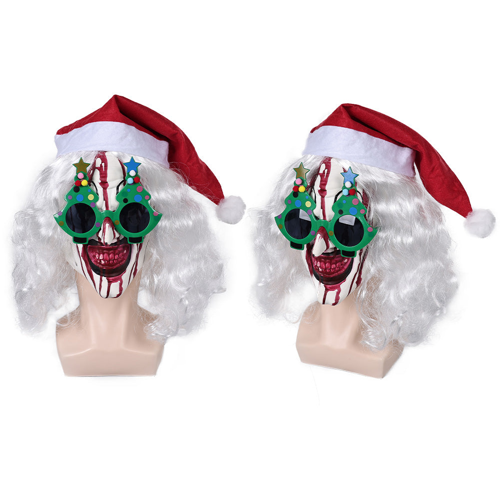 art the clown Halloween Karneval Kostüm Zubehör Christbaumbrille Latex Maske Gläser für den Weihnachtsbaum