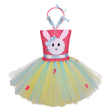 Kinder Mädchen tutu Kleid Kaninchen Ostern Cosplay Kleid Haarreif Halloween Karneval Outfits