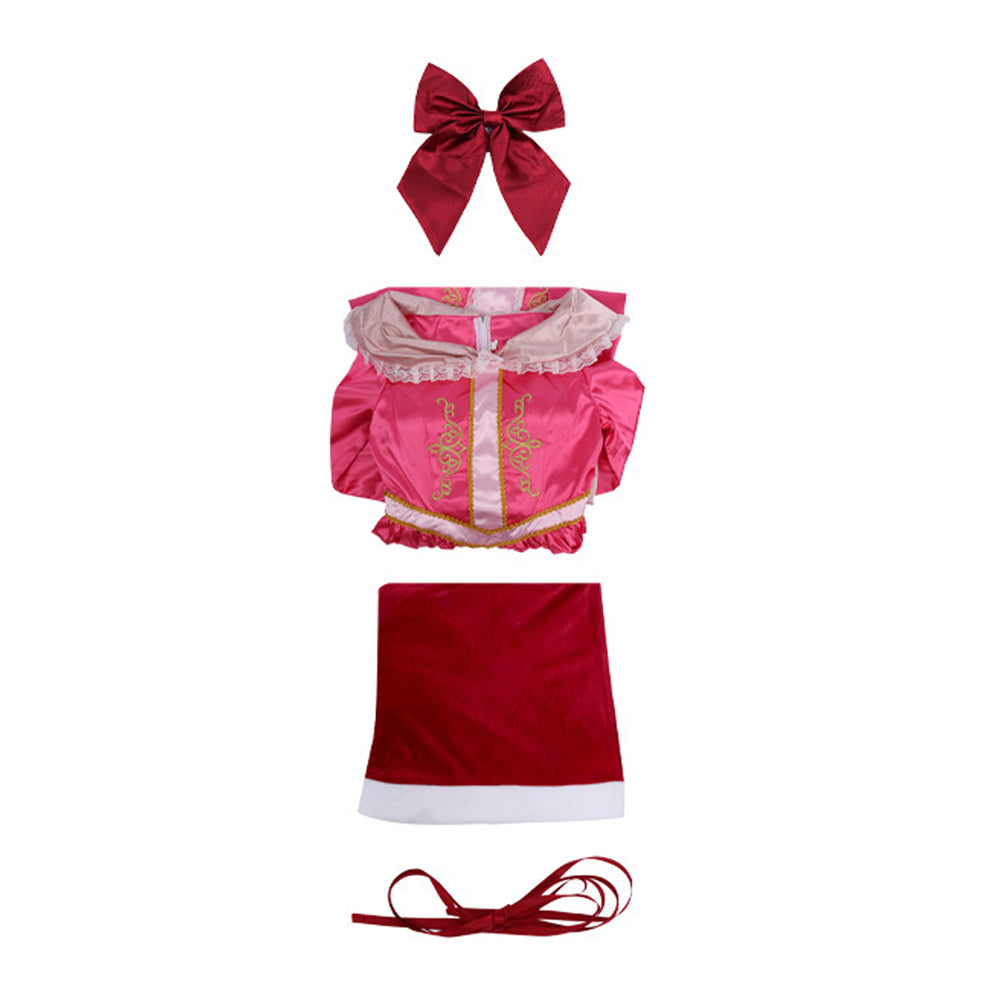 Belle rosa Kleid Die Schöne und das Biest Belle Outfit für Halloween Karneval&Fasching
