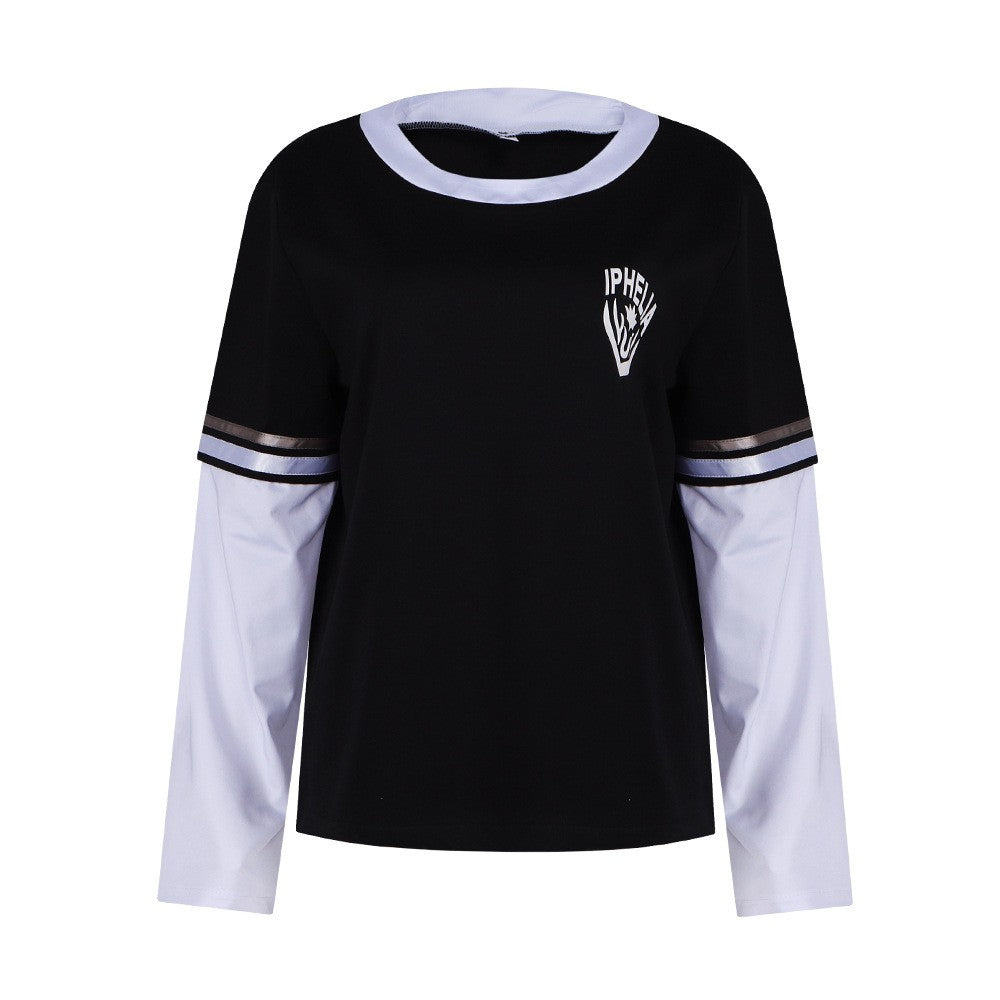 Damen Addams Mittwoch schwarz T-Shirt Halloween Karneval Outfits