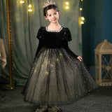 Kinder Mädchen Kleid  Prinzessin Kleid High-End-Samt Geburtstag Geschenk