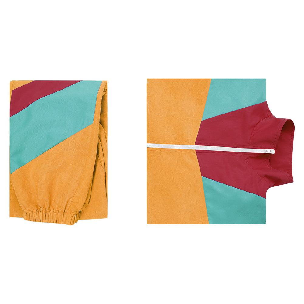 Damen 80er Jahre Trainingsanzug Cosplay Kostüm Outfits Halloween Karneval Anzug