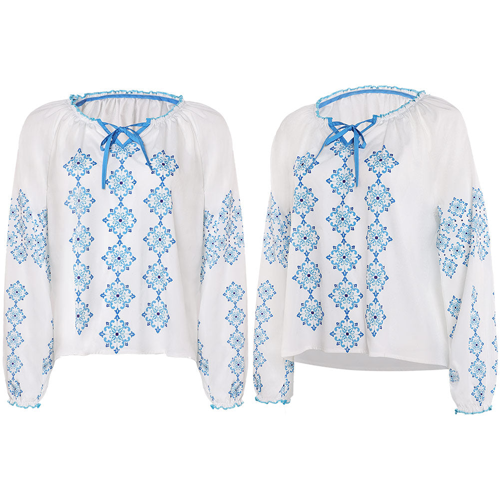 Damen ABBA Anni-Frid Synni Lyngstad Shirt Cosplay Kostüm Halloween Karneval Party Anzug Retro Style