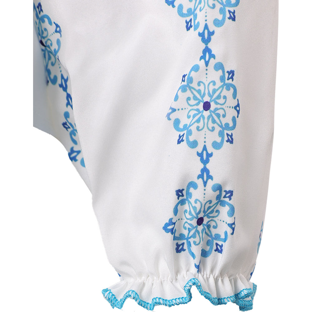 Damen ABBA Anni-Frid Synni Lyngstad Shirt Cosplay Kostüm Halloween Karneval Party Anzug Retro Style