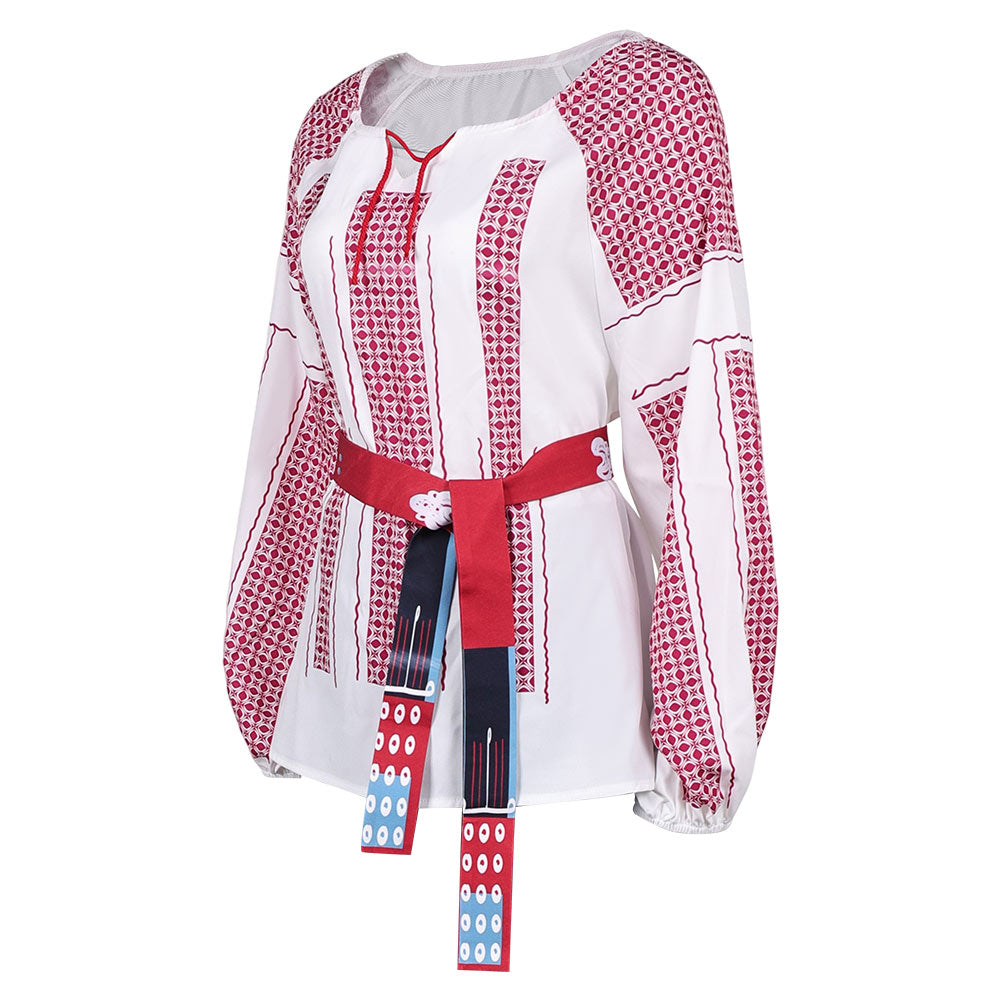 Damen ABBA Retro Style Anni-Frid Synni Lyngstad Cosplay Kostüm Halloween Karneval Party Anzug