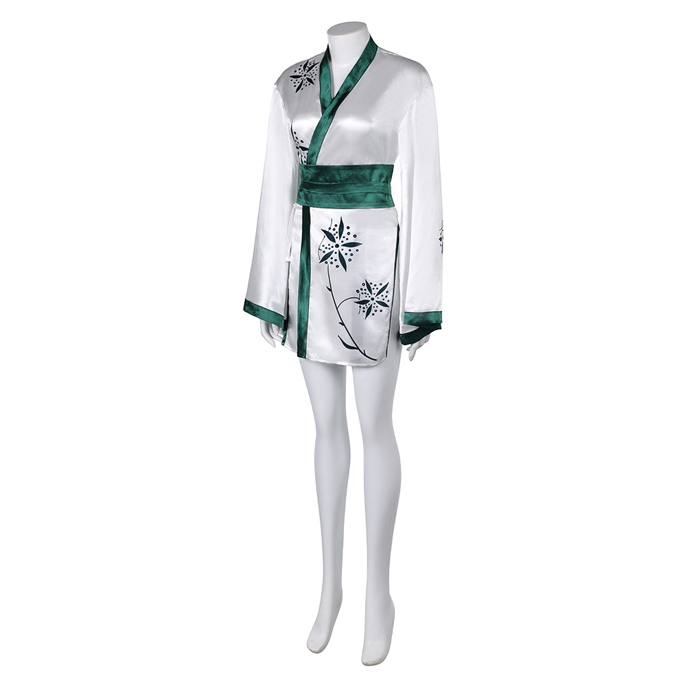 Damen ABBA Retro Style Robe Anni-Frid Synni Lyngstad Cosplay Kostüm Outfits Halloween Karneval Anzug