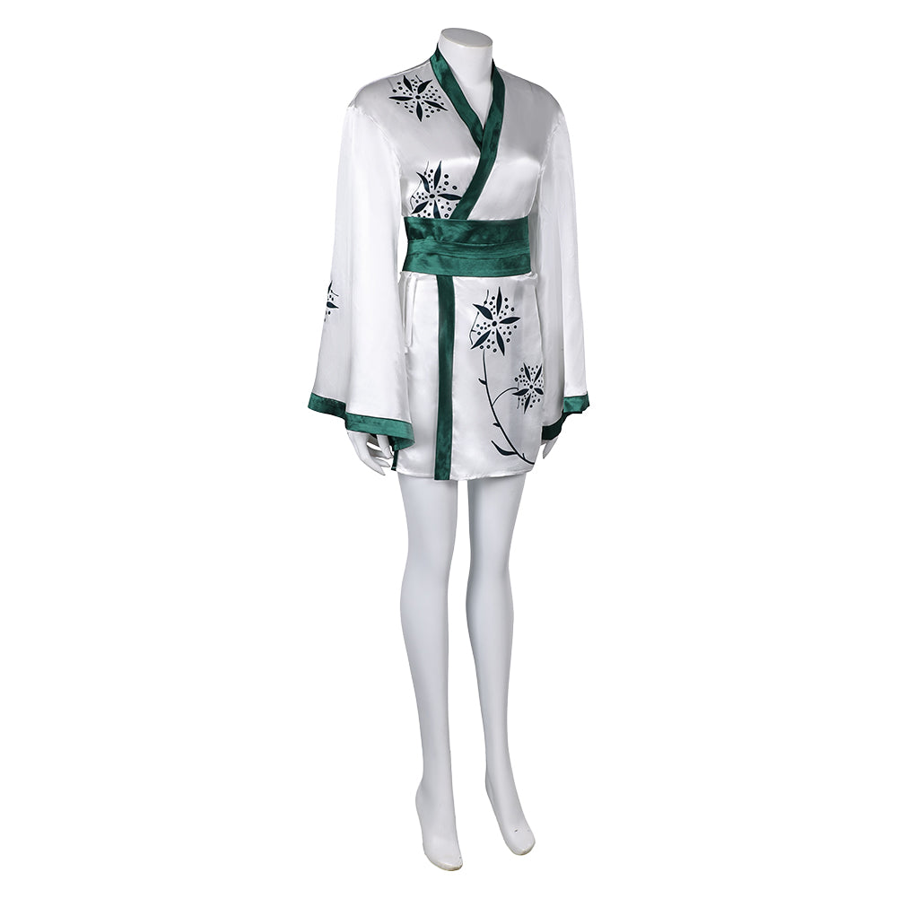 Damen ABBA Retro Style Robe Anni-Frid Synni Lyngstad Cosplay Kostüm Outfits Halloween Karneval Anzug