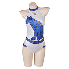 Damen Agnetha Faltskong Bademode Cosplay Kostüm Outfits Halloween Karneval Anzug Badeanzüge ABBA