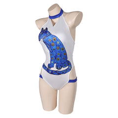 Damen Agnetha Faltskong Bademode Cosplay Kostüm Outfits Halloween Karneval Anzug Badeanzüge ABBA