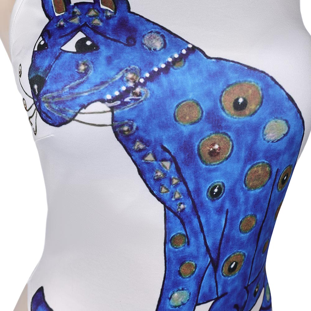 Damen Agnetha Faltskong Bademode Cosplay Kostüm Outfits Halloween Karneval Anzug Badeanzüge ABBA