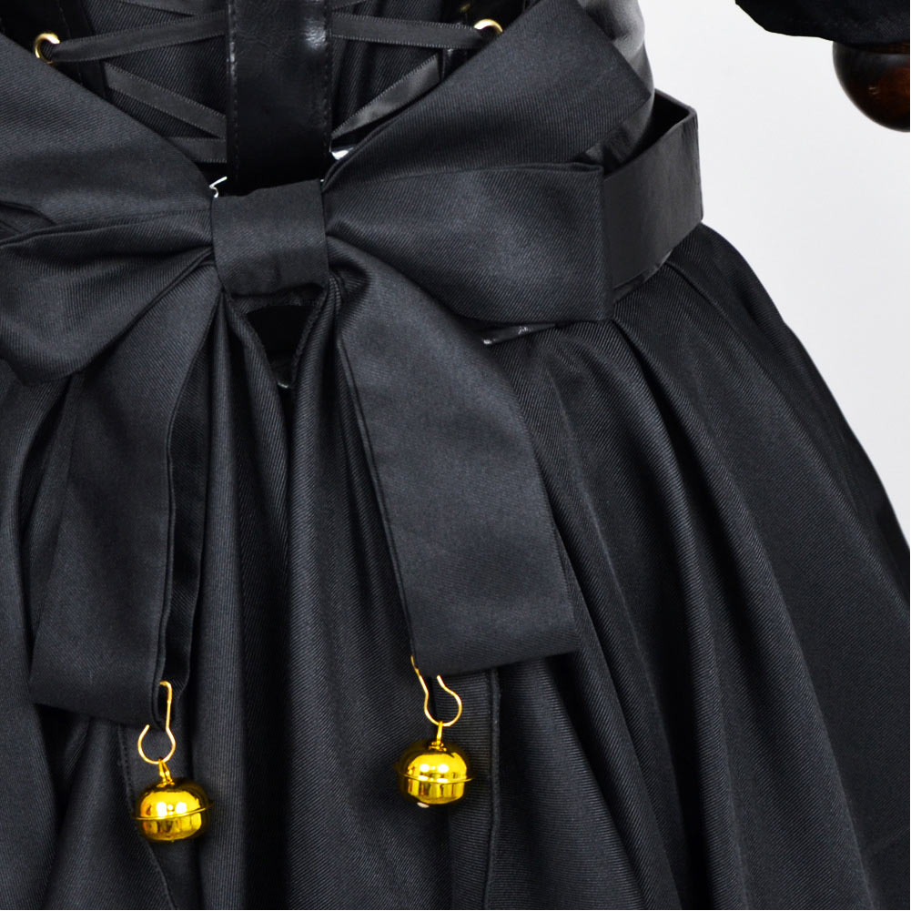 Damen Ani Kleid Cosplay Kostüm  Gothic Kleid Halloween Karneval Party Anzug
