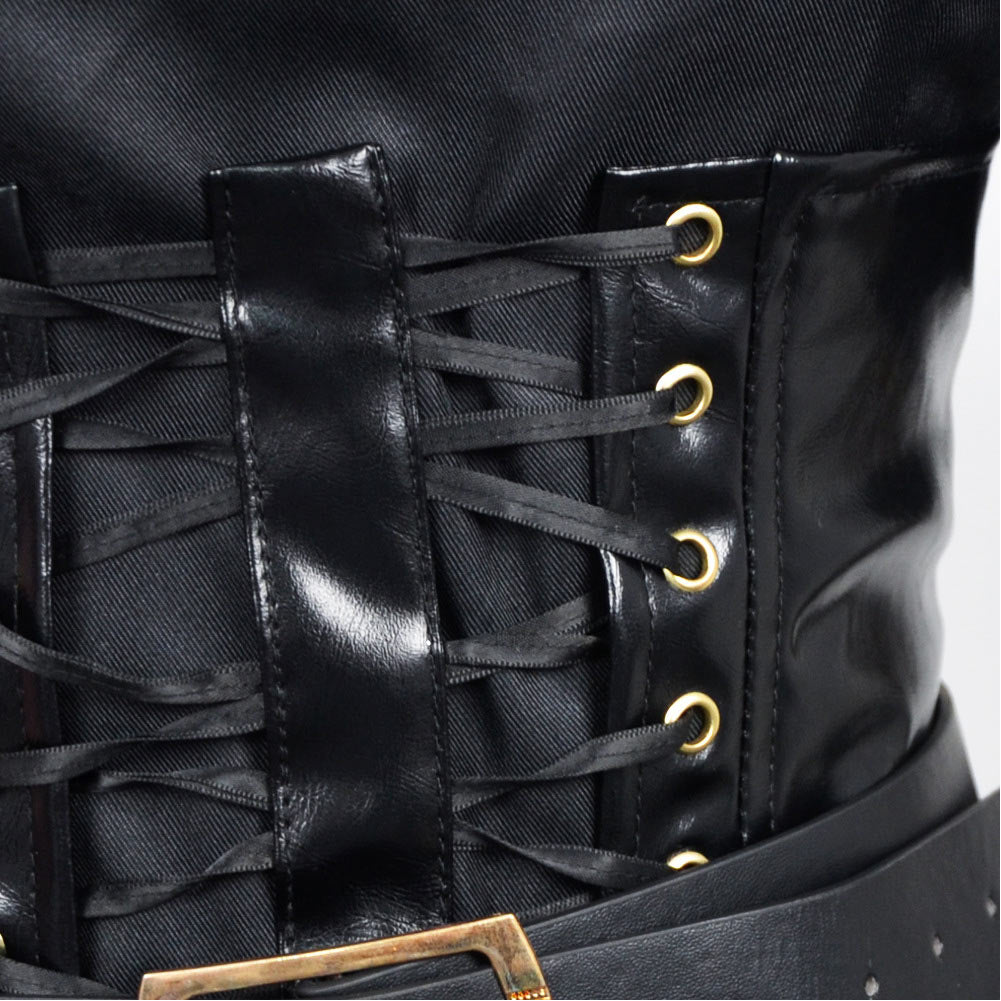 Damen Ani Kleid Cosplay Kostüm  Gothic Kleid Halloween Karneval Party Anzug