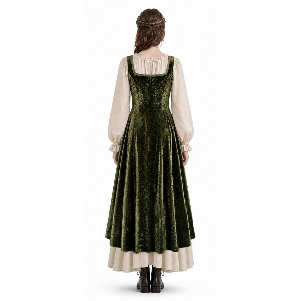 Damen Cosplay-Kostüm Halloween Karneval Party-Outfit Piratenkleid Mittelalter Kleid