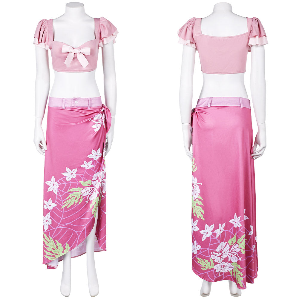 Damen Cosplay Kostüm Outfits Halloween Karneval Anzug Aerith Final Fantasy VII Rebirth