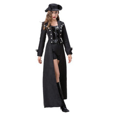 Damen Cosplay Kostüm Outfits Halloween Karneval Anzug Mittelalter Steampunk